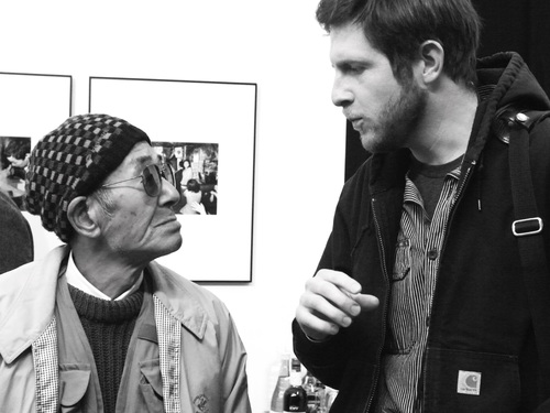 Kurata and the photographer John Sypal at Zen Foto Gallery, 2014. Photo ©︎ Mark Pearson